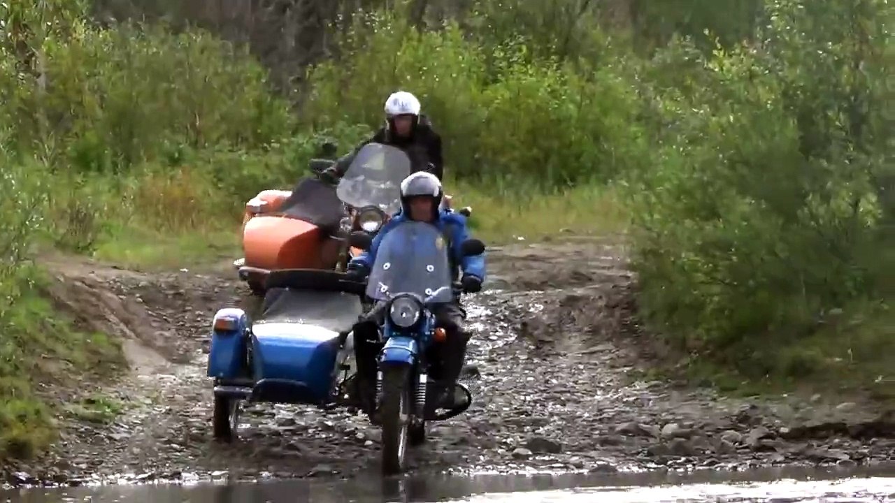 Ural Motorcycle River Crossing