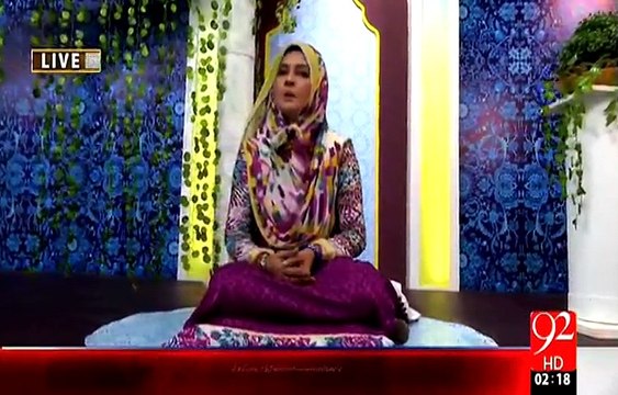 Rehmat e Ramazan - 19 Ramazan – Sehr – Naat – Nahi Hai Koi Dunya Main – 7-JUL-15 – 92 News HD