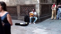 Street Guitarist in Barcelona