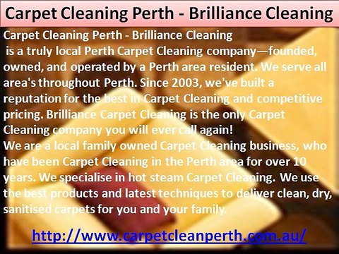 Carpet Cleaning Perth - Brilliance Cleaning