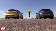 2015 Citroën DS3 Racing vs Renault Clio 4 RS : 200m départ arrêté - Spécial GTi