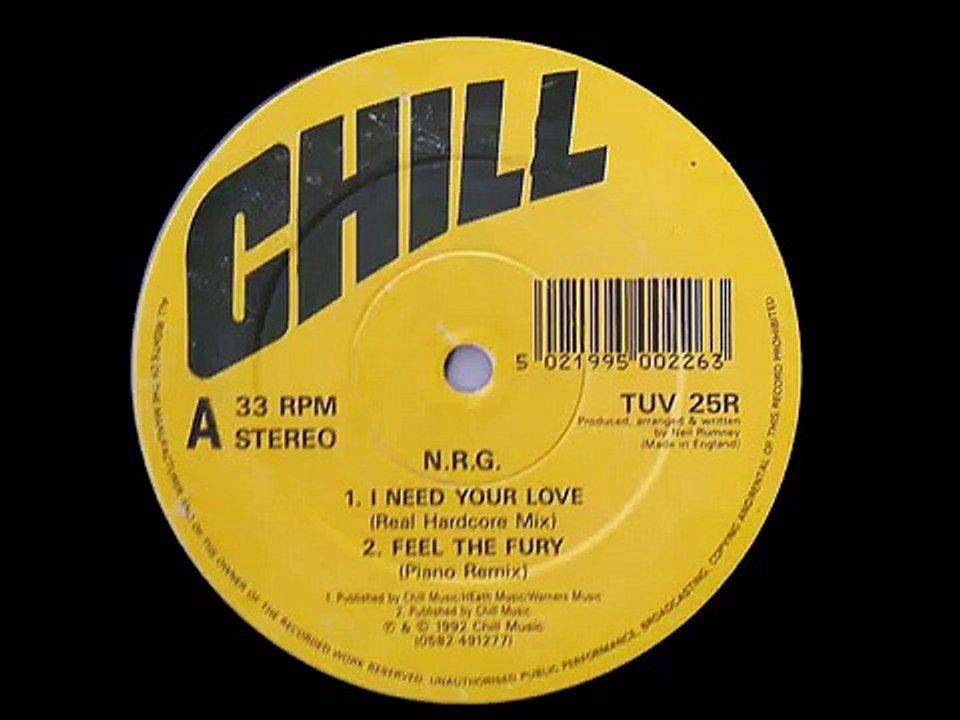 I Need Your Love (like the sunshine) - N.R.G.  Original Mix 1992
