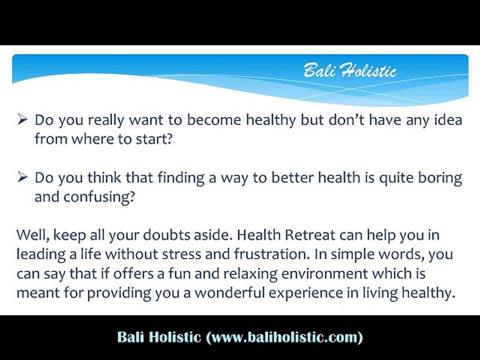 Health Retreats- The Best Way to Become Healthy