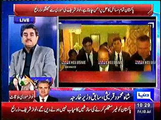PM NAWAZ MODI MULAQAAT PER, SHAH MEHMOOD QURESHI, PTI, KA TAJZIA, 10 JULY, 2015