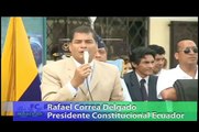 PRESIDENTE CORREA SE REUNE CON COMERCIANTES INFORMALES