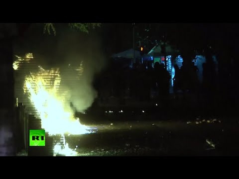 Firebombs fly in Athens as clashes break out between anarchists and police