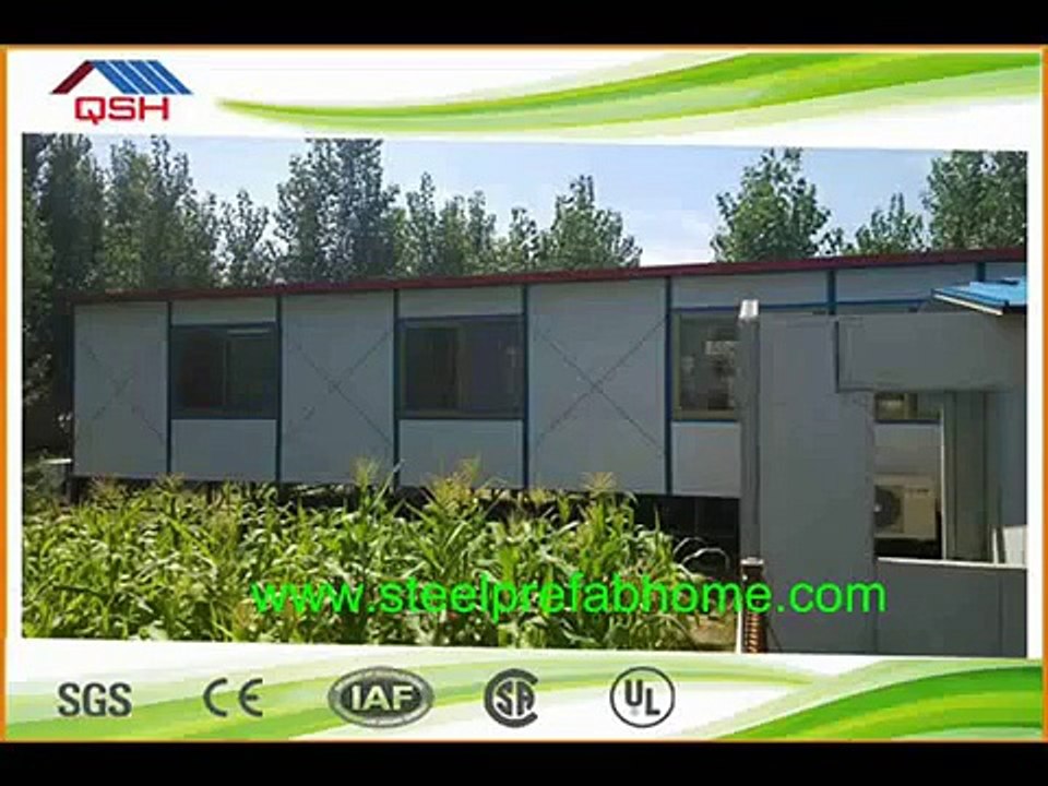 prefabricated luxury steel frame house／sandwich panel sip house／ cheap prefab steel structure house