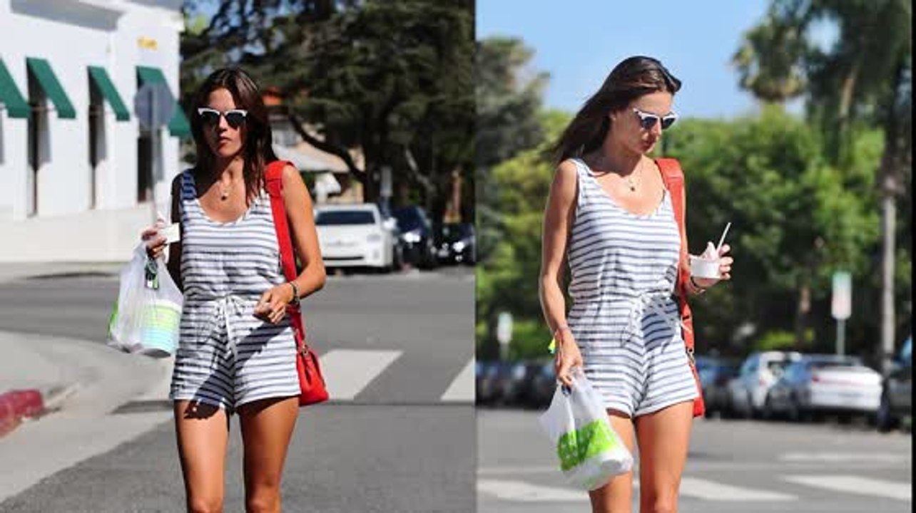 Alessandra Ambrosio Summer Ready For Fro-Yo Trip