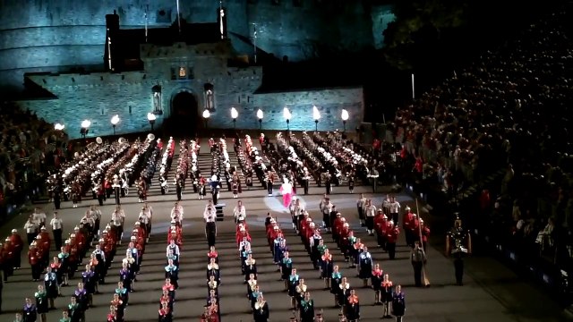 Edinburgh Royal Military Tattoo 2011 God Save the Queen and Auld Lang Syne