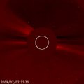 SOHO CME for July 7th, 2009 Crop Circle Prediction Confirmation
