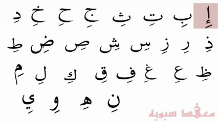 Arabic for beginners: Lesson 3 - Pronouncing with kasra