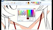 Drawing Anime Girl on Paint - Speedpainting