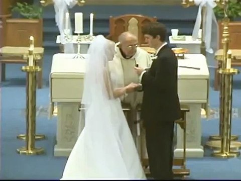 Real fainting at wedding