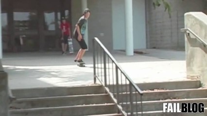 FAIL Blog  Skateboard Rail Slide