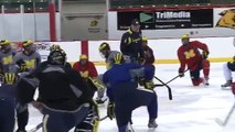 Michigan Hockey Practice at Northern Michigan