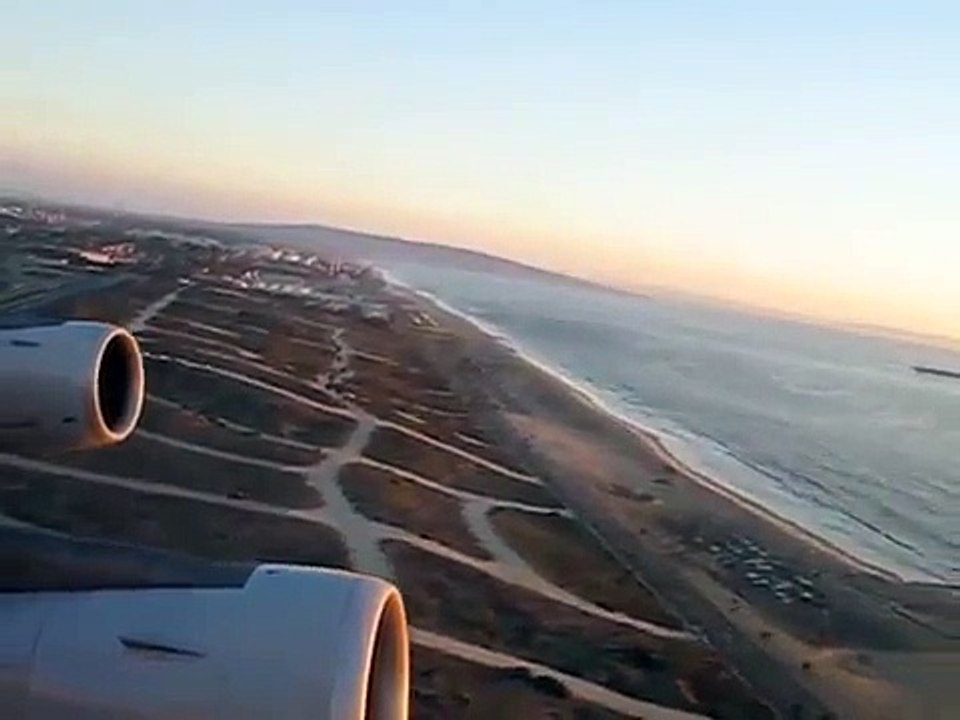 Takeoff from LAX Lufthansa Airbus A340-300