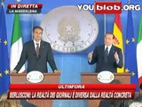 Zapatero imbarazzato di fianco a Berlusconi - Il potere gli ha dato alla testa