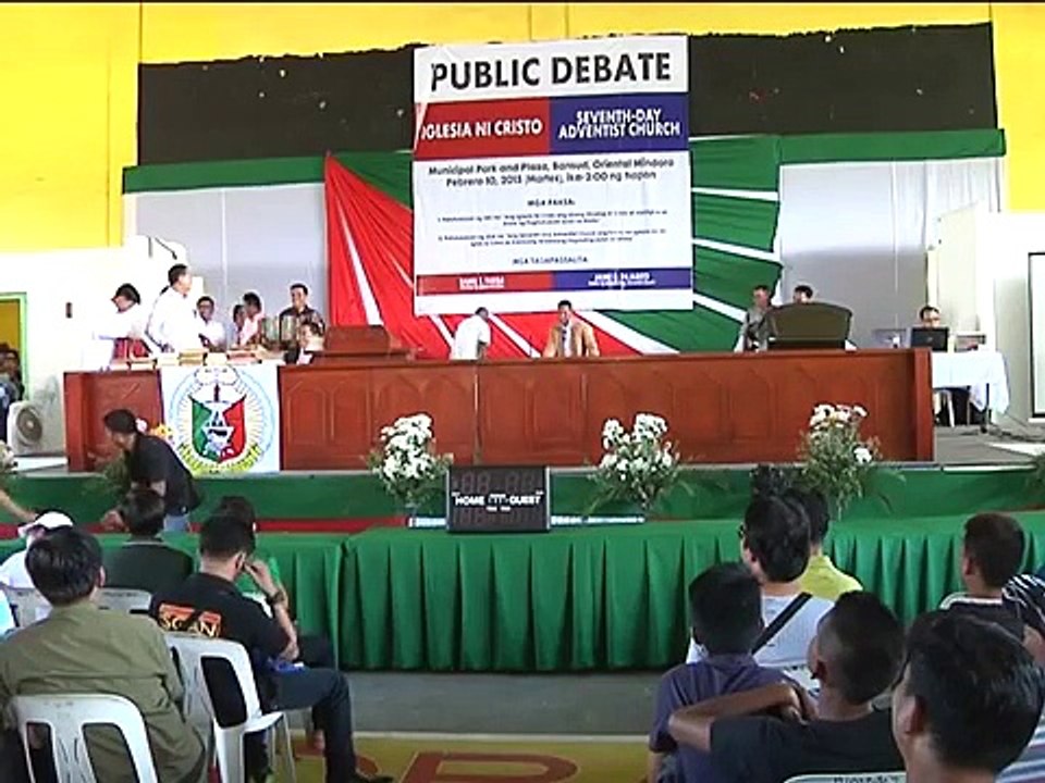 MINDORO DEBATE, SDA VS. INC "THE FINAL RESULT"