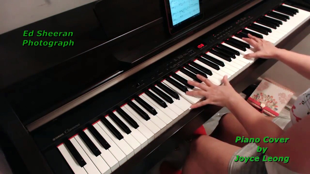 Ed Sheeran - Photograph - Piano cover and sheets