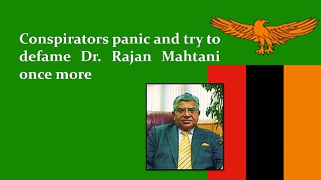 Conspirators panic and try to defame Dr. Rajan Mahtani once again