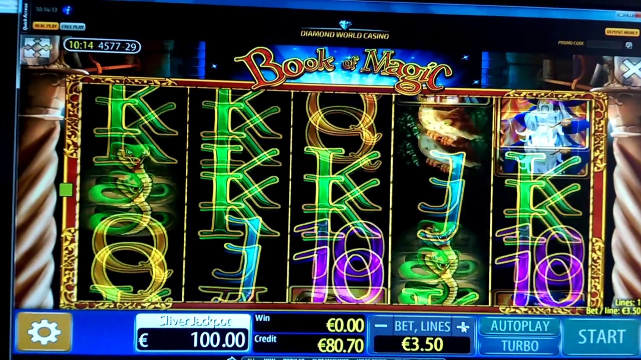 Book of Magic Bonus Game Huge Win