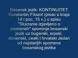 Bosanski jezik kontinuitet historijski izvori historija