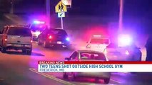 2 teens shot outside Frederick High School during basketball game