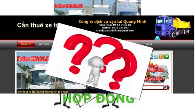 Cho thuê xe tải chở hàng Hà Nội