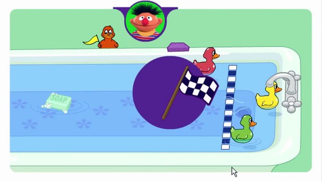 Play With Me Sesame Duckie Races Cartoon Animation Sprout PBS Kids Game Play Walkthrough