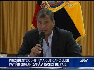 Correa confirma licencia de canciller Patiño