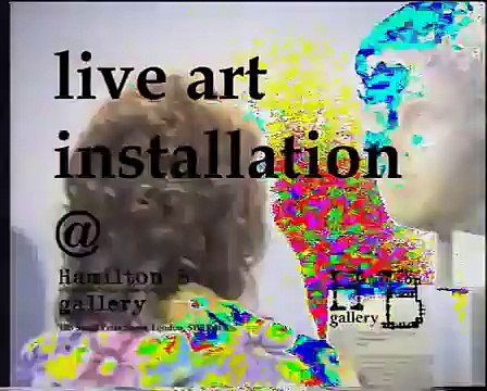 Art maggots eat human heads live at experimental gallery...