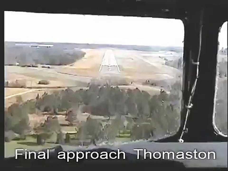 DC-3 Cockpit video - Landing