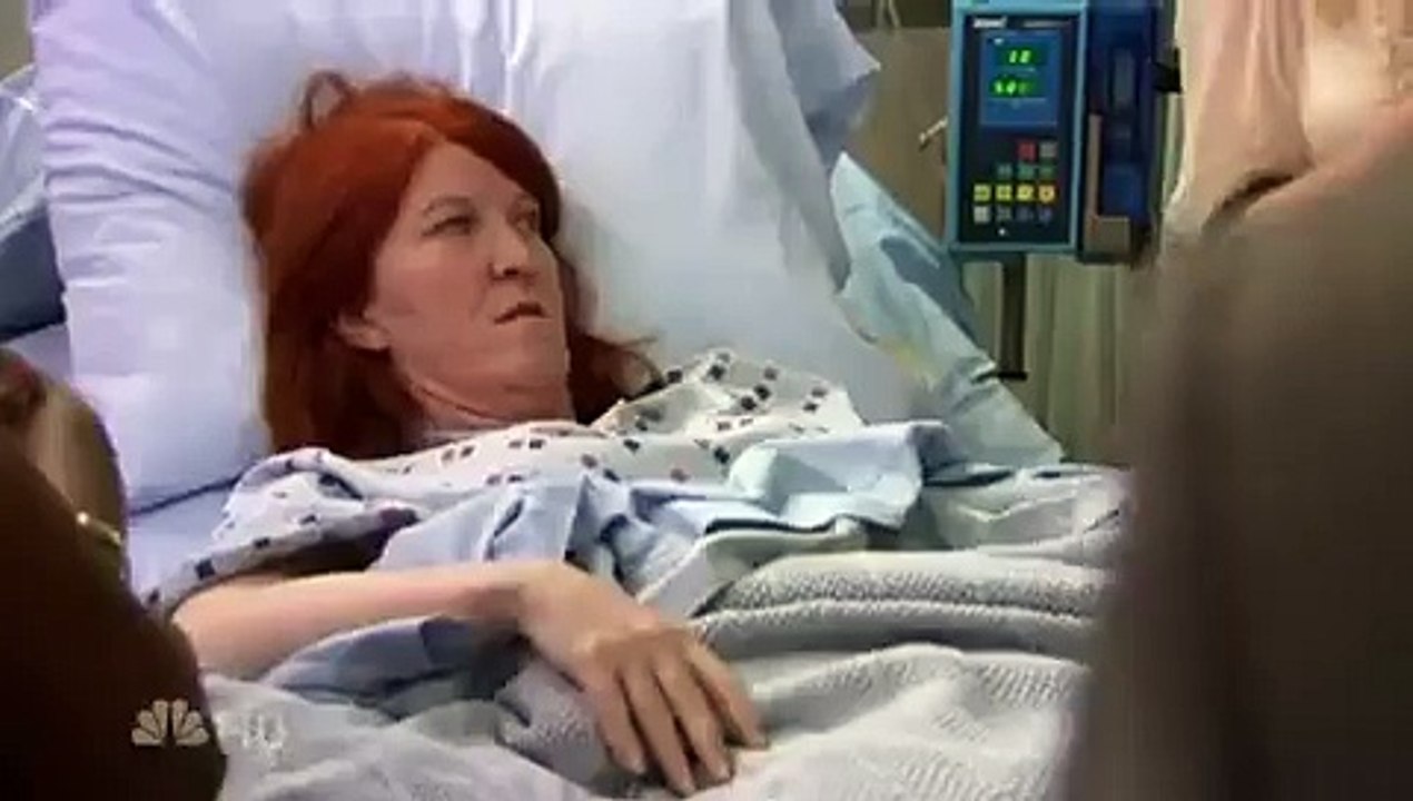 the office- micheal and meredith in hospital.avi