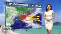 Typhoon Nangka triggers high winds and waves to the east