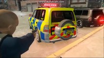 Police car cartoons. Police car games for children.  Mitsubishi Pajero Police