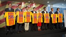 Els candidats a la presidència del Barça signen un acord de compromís amb Catalunya