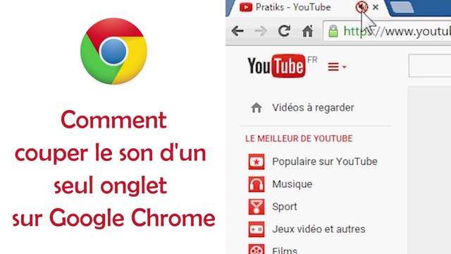 Comment couper le son d'un seul onglet - Google Chrome