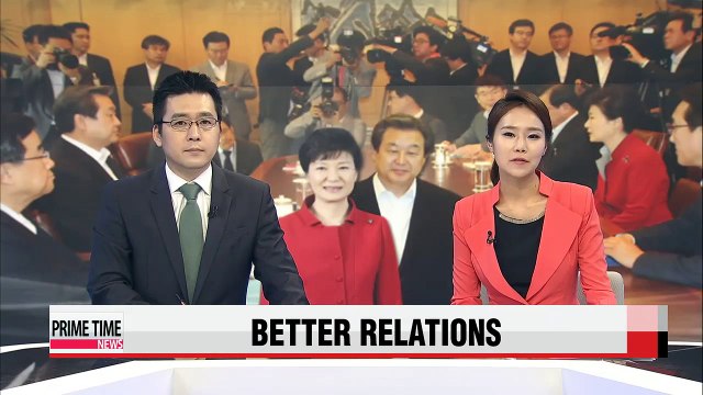 President Park meets new ruling party leadership, highlights cooperation