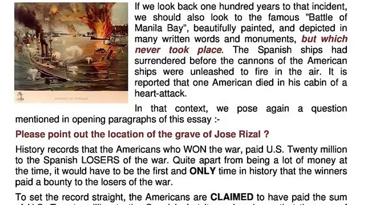 The Philippine History Revisited  (The Wealthiest Nation on Earth)