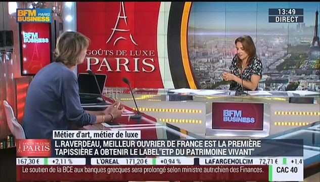 Métiers d'art, Métiers de luxe: Tapissière, Laurence Raverdeau – 16/07