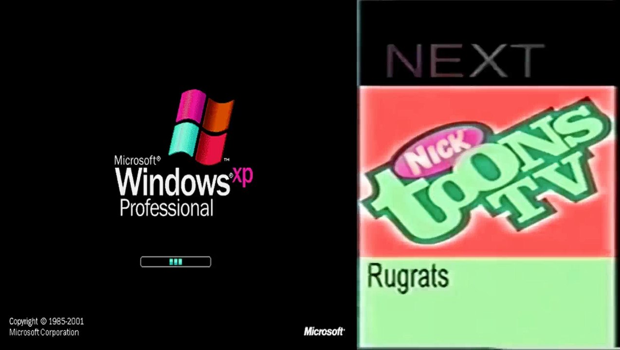 Bule Windows XP On Nicktoons TV UK