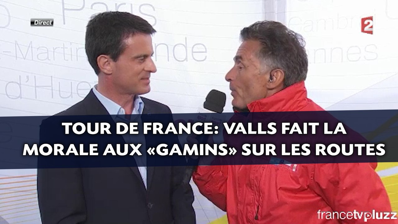 Tour de France: Valls fait la morale aux «gamins» sur les routes