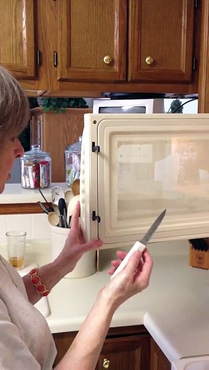 Replacing GE Profile Over the Stove Microwave Handle Model JVM1350AW002