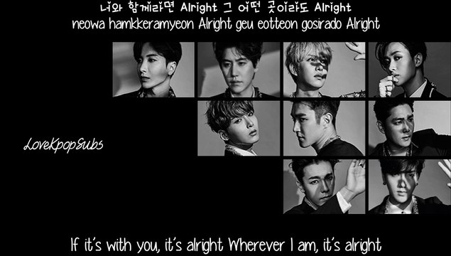 Super Junior - Alright [English subs + Romanization + Hangul] HD