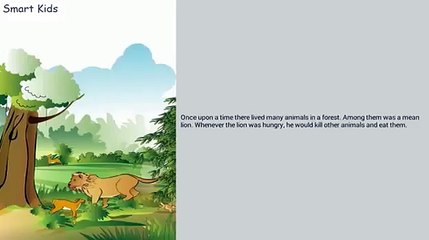 The Mean Lion and the Smart Rabbit | Cartoon for kids | Fairy Tale