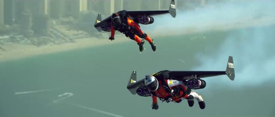 Amazing! 2 Brothers Flying with Jet Pack in Dubai