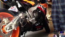 2011 Honda Repsol CBR1000rr Start-up (Moto GP exhaust)