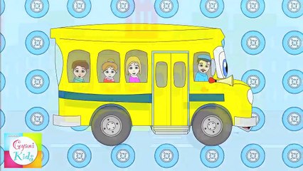 The Wheels on the Bus Nursery Rhyme   Cartoon Animation Song For Children