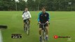 Iker Casillas riding a bike at FC Porto training 2015
