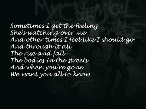 My Chemical Romance - Welcome To The Black Parade (lyrics)